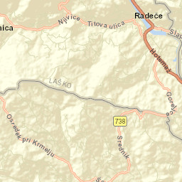 Radeče Street Map
