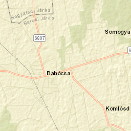 Babócsa Street Map
