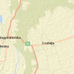 Nagybaracska Street Map