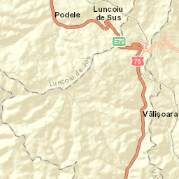 Vălişoara Street Map