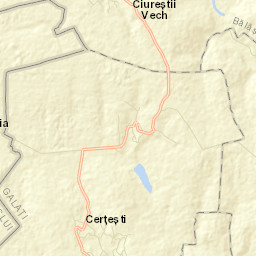 Cerţeşti Street Map