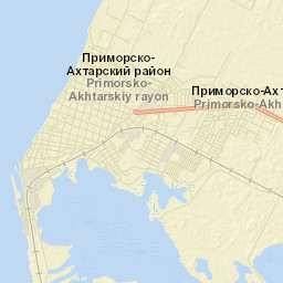 Primorsko-Akhtarsk Street Map