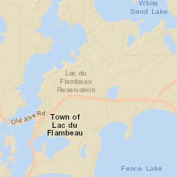 Lac du Flambeau Street Map