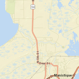 Manistique Street Map