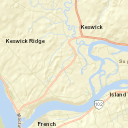 Keswick Ridge Street Map