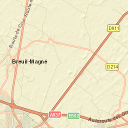 Breuil-Magné Street Map