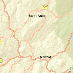 Manzat Street Map