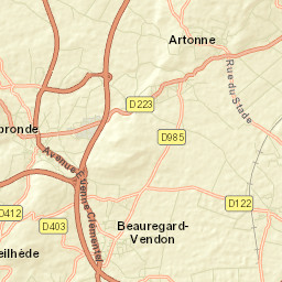 Combronde Street Map