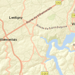 Lentigny Street Map