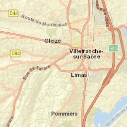 Pommiers Street Map