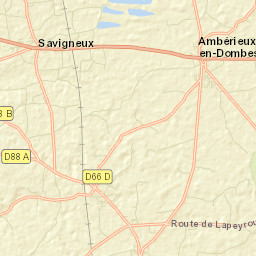 Ambérieux-en-Dombes Street Map