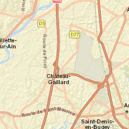 Priay Street Map