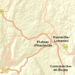 Hauteville-Lompnes Street Map