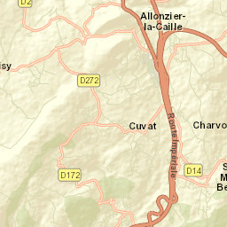 Allonzier-la-Caille Street Map