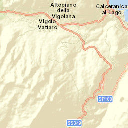 Calceranica al Lago Street Map