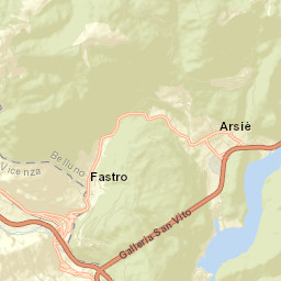 Arsiè Street Map