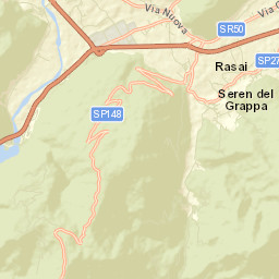 Seren del Grappa Street Map