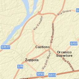 Castions Street Map