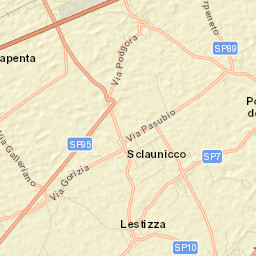 Lestizza Street Map