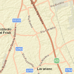 Pozzuolo del Friuli Street Map