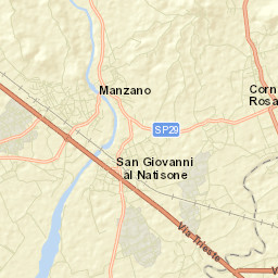 San Giovanni al Natisone Street Map