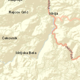 Idrija Street Map