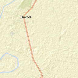 Dávod Street Map