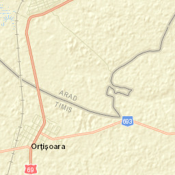 Orţişoara Street Map