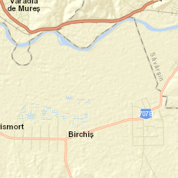 Comuna Birchiş Street Map