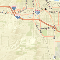 Butte Street Map