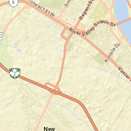 Fredericton Street Map