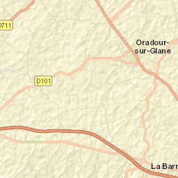 Oradour-sur-Glane Street Map