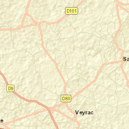 Veyrac Street Map