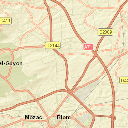 Saint-Bonnet-près-Riom Street Map