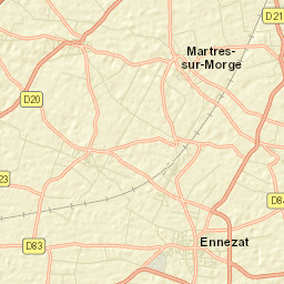 Ennezat Street Map