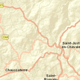 Saint-Just-en-Chevalet Street Map