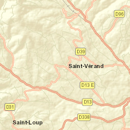 Département du Rhône Street Map