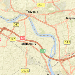 Reyrieux Street Map