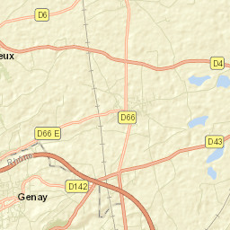Genay Street Map