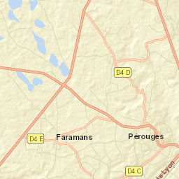 Pérouges Street Map