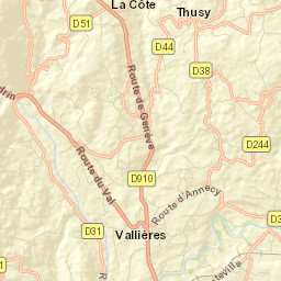 Versonnex Street Map