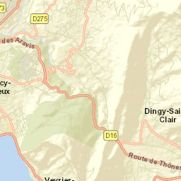 Dingy-Saint-Clair Street Map