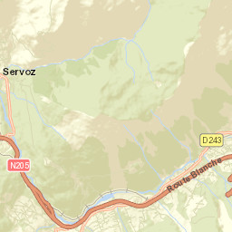 Les Houches Street Map