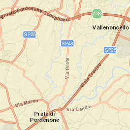 Prata di Pordenone Street Map