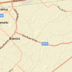 Orcenico Inferiore Street Map