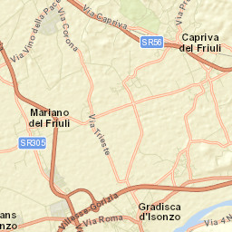San Lorenzo Isontino Street Map