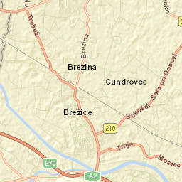 Brežice Street Map