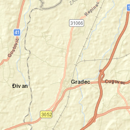 Gradec Street Map