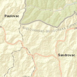 Šandrovac Street Map