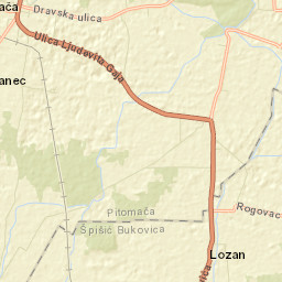 Pitomača Street Map